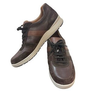 Mephisto Vito Men's Dark Brown and Tan Sneakers Sz 11.5 Leather and suede